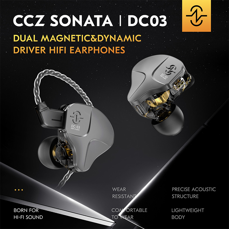 In Ear Monitors For Singers - CCZ DC03 IEM Bedrade Oordopjes 10mm