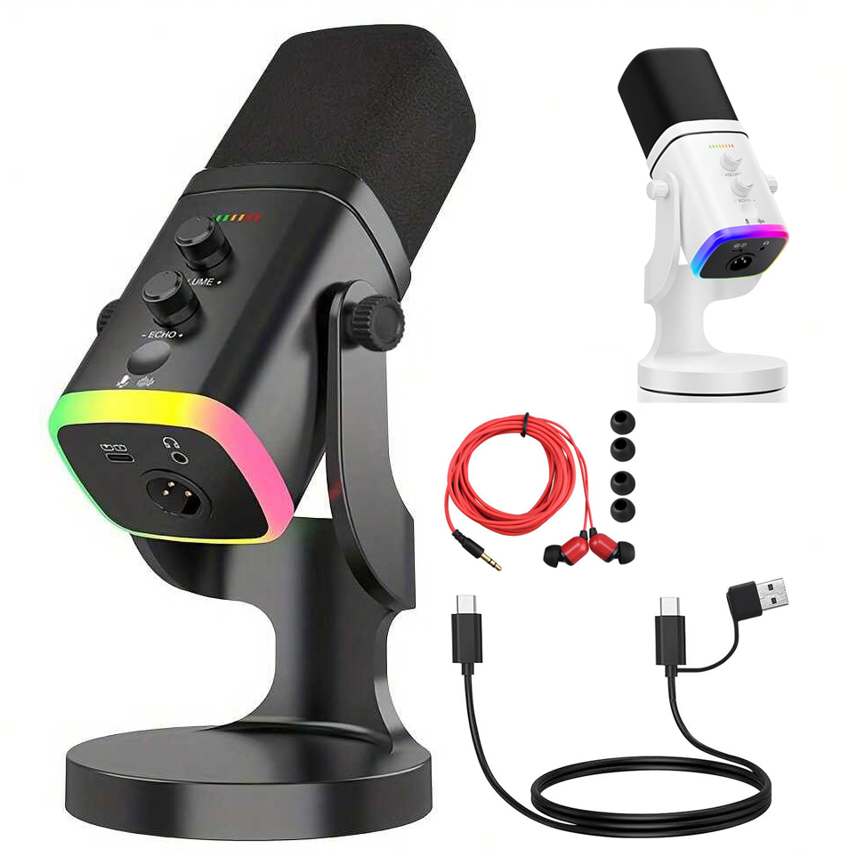 Gaming Headset With Mic Rgb - USB/XLR Dynamische Microfoon voor Gaming en