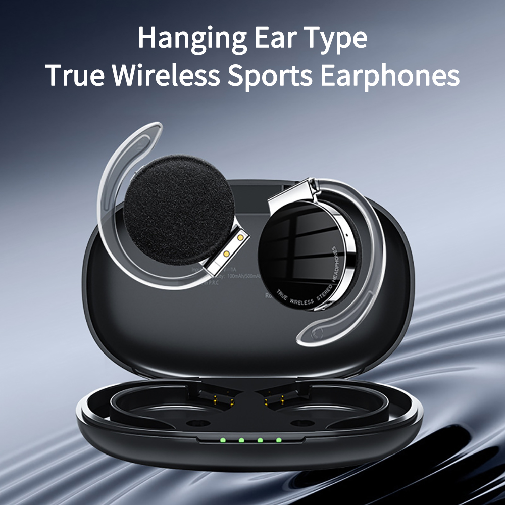 Tws Earbuds Bluetooth 5.3 - F2 TWS-oortelefoon met microfoons Sport-oorhaak LED-display