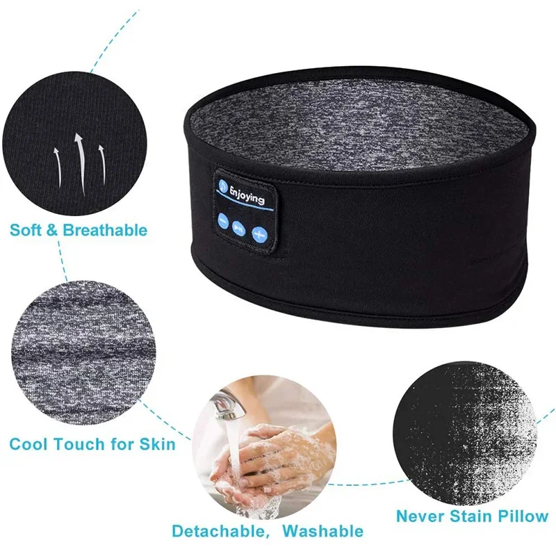 Sleep Mask Headphones Bluetooth - Fone Bluetooth Slaaphoofdtelefoon Oogmasker Slaaphoofdtelefoon Bluetooth-hoofdband
