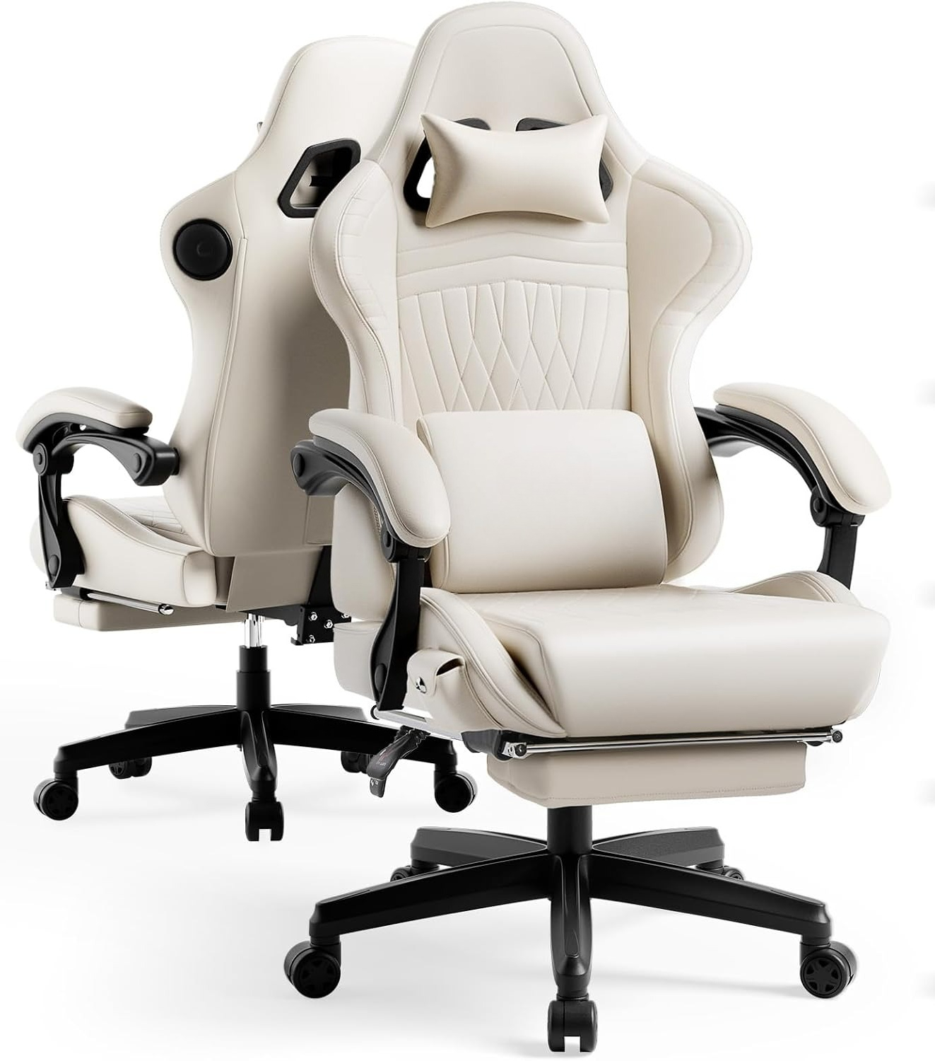 Speakers - Gamingstoel met speakers ACE-PRO, met voetsteun