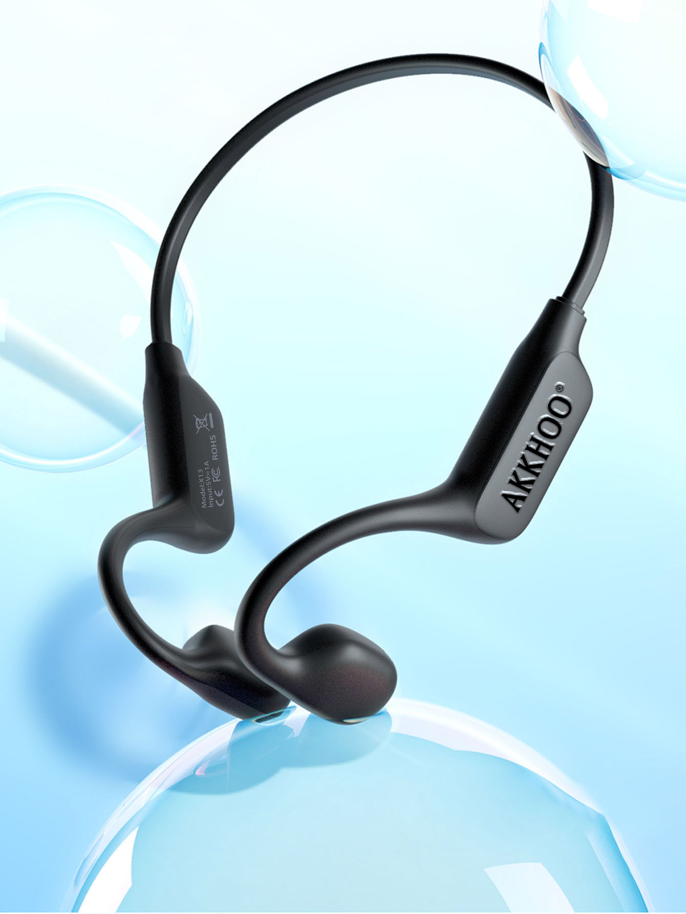 Bone Conduction Running Headphones - Open-ear beengeleiding Bluetooth-hoofdtelefoon Waterdichte sportoortelefoon Handsfree