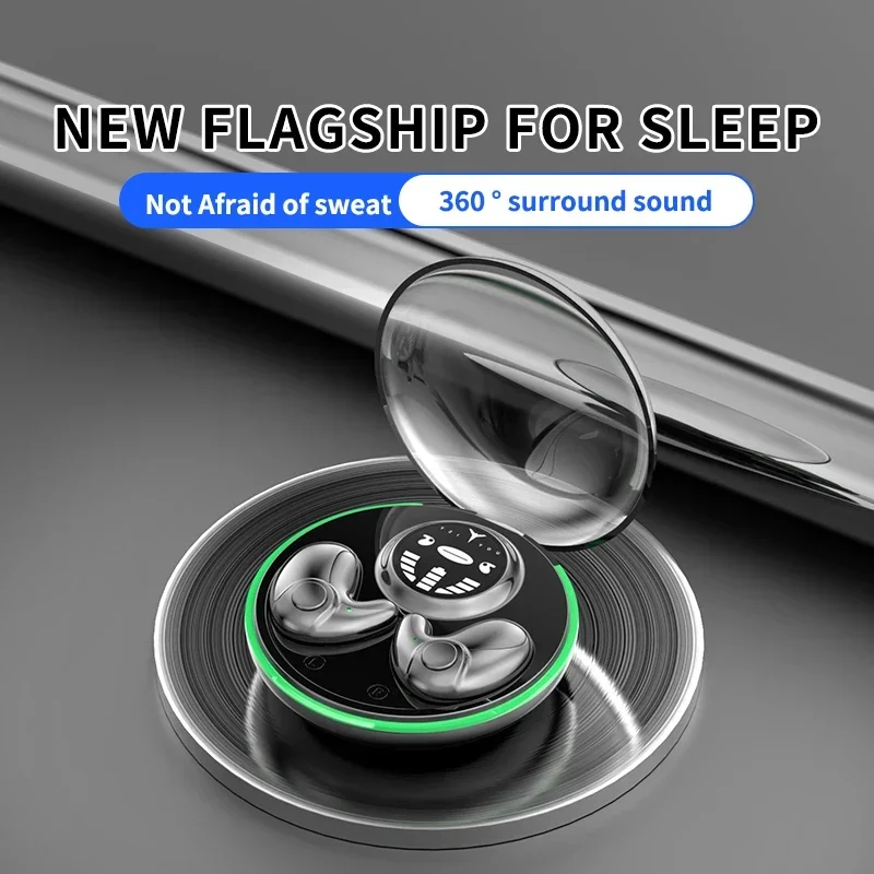 Sleep Mask Headphones Bluetooth - Slaap-onzichtbare oortelefoon Mini verborgen hoofdtelefoon In-ear
