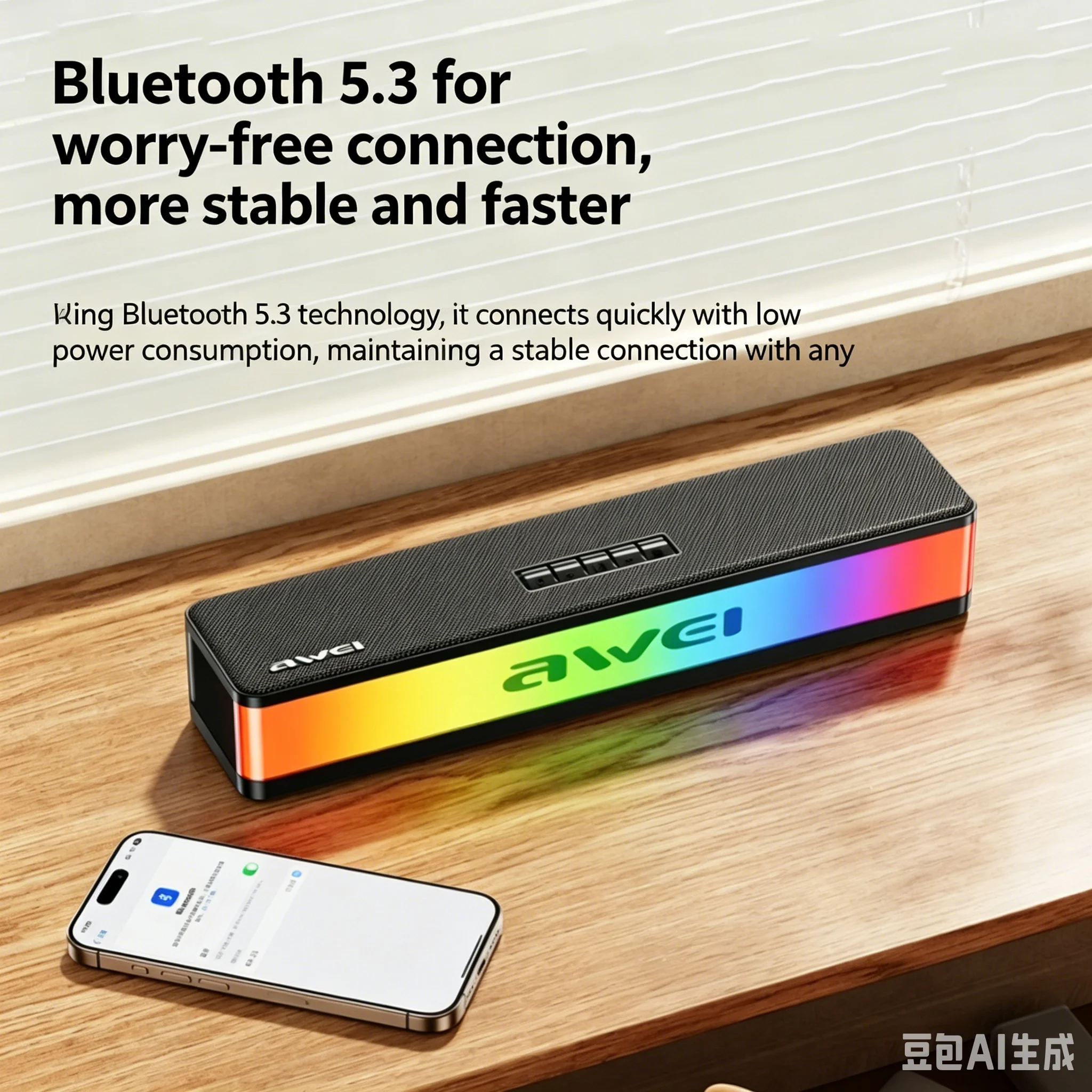 Rgb Computer Soundbar For Pc - RGB Bluetooth-luidsprekers Soundbar 20W Krachtige subwoofer
