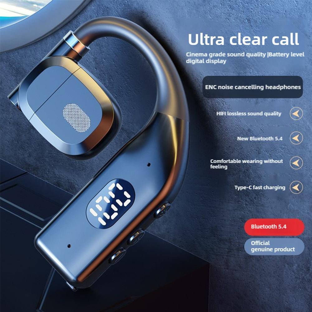 Bone Conduction Running Headphones - Draadloze Bluetooth-hoofdtelefoon met oorhaak Diepe fysieke