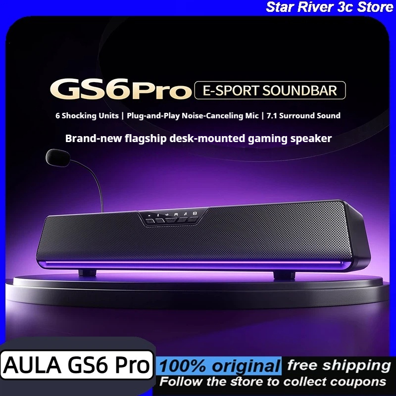 Rgb Computer Soundbar For Pc - AULA GS6 Pro Draadloos gamen E-sports