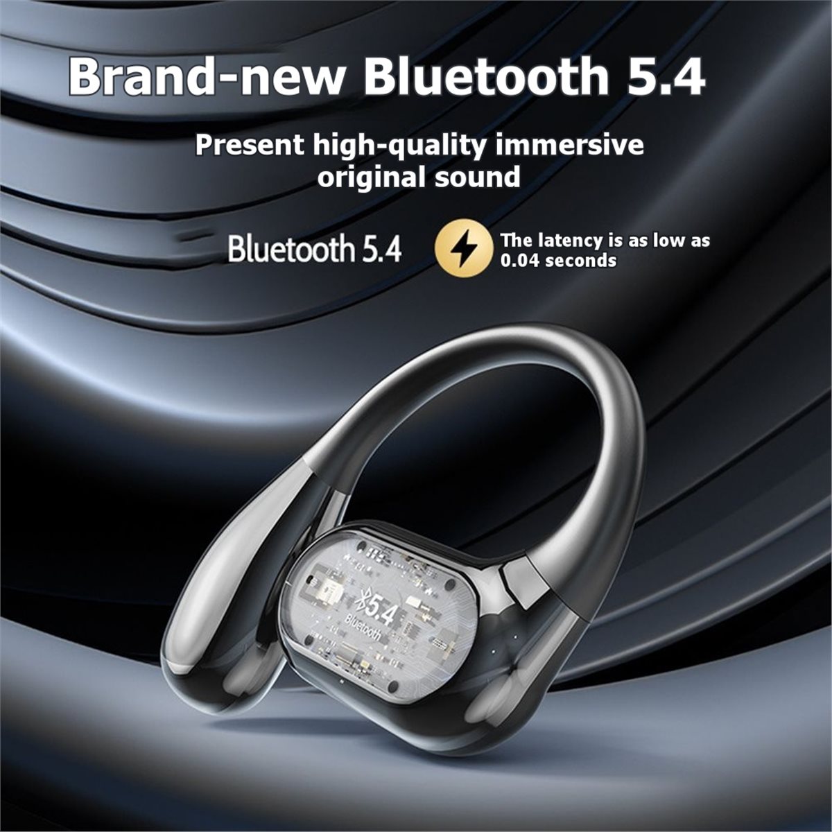 Bone Conduction Running Headphones - SCLS Draadloze Oordopjes Bluetooth 5.4 Hardloop