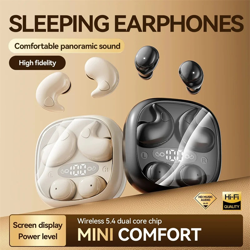 Sleep Mask Headphones Bluetooth - Open-ear slaap-oordopjes 2 paar draadloze oortelefoons