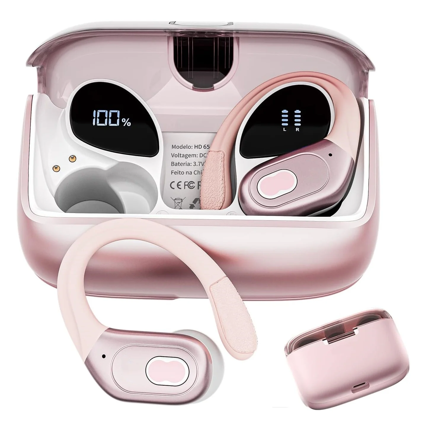 Type C Wired Earphones With Mic - GDLYL HD65 Sport draadloze oortelefoons met