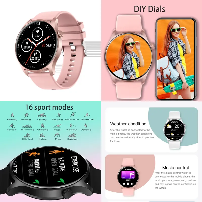 Smartwatches - SENBONO MAX8 Heren Smart Watch Dames