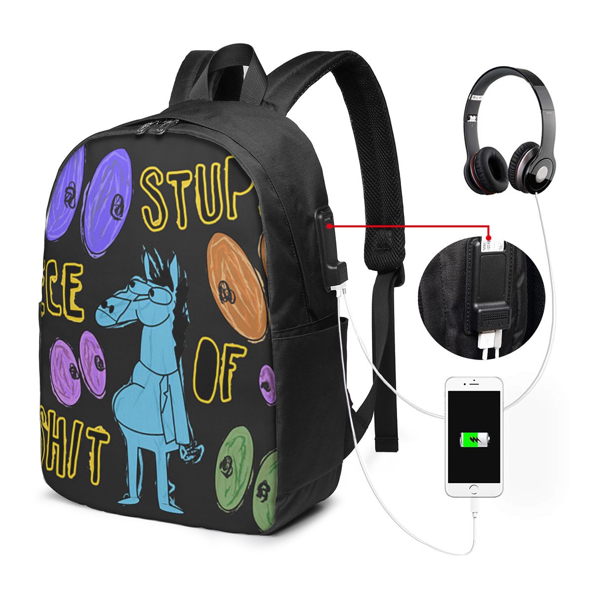 Laptops - Cartoon Bojack Horseman Stupid Piece Of