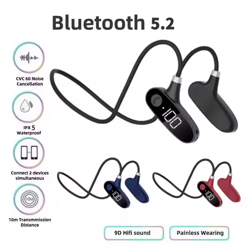 Bone Conduction Running Headphones - Beenconductie Bluetooth-oordopjes voor draadloos sporten en