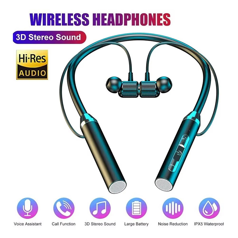 Magnetic Neckband Sports Earphones - Bluetooth 5.0 Oortelefoon met nekband HiFi