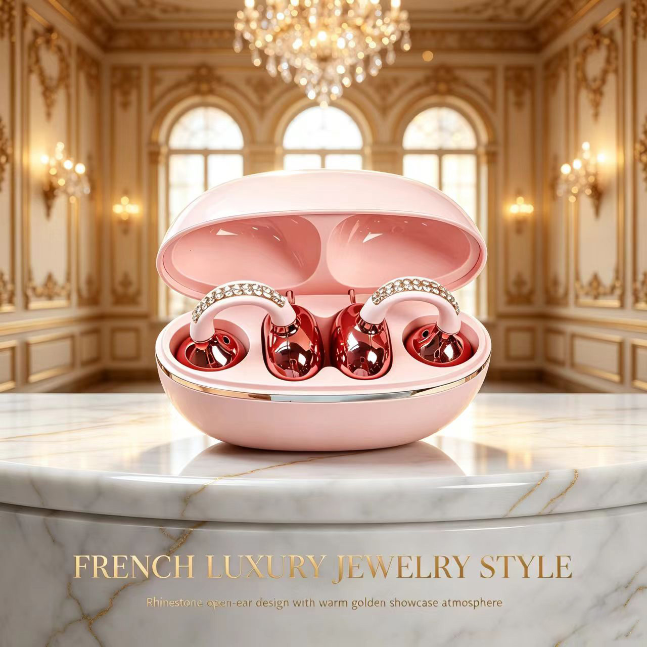 Luxe Rhinestone OWS Open Ear C - Open Ear Air Conduction Headphones recensie en prijs