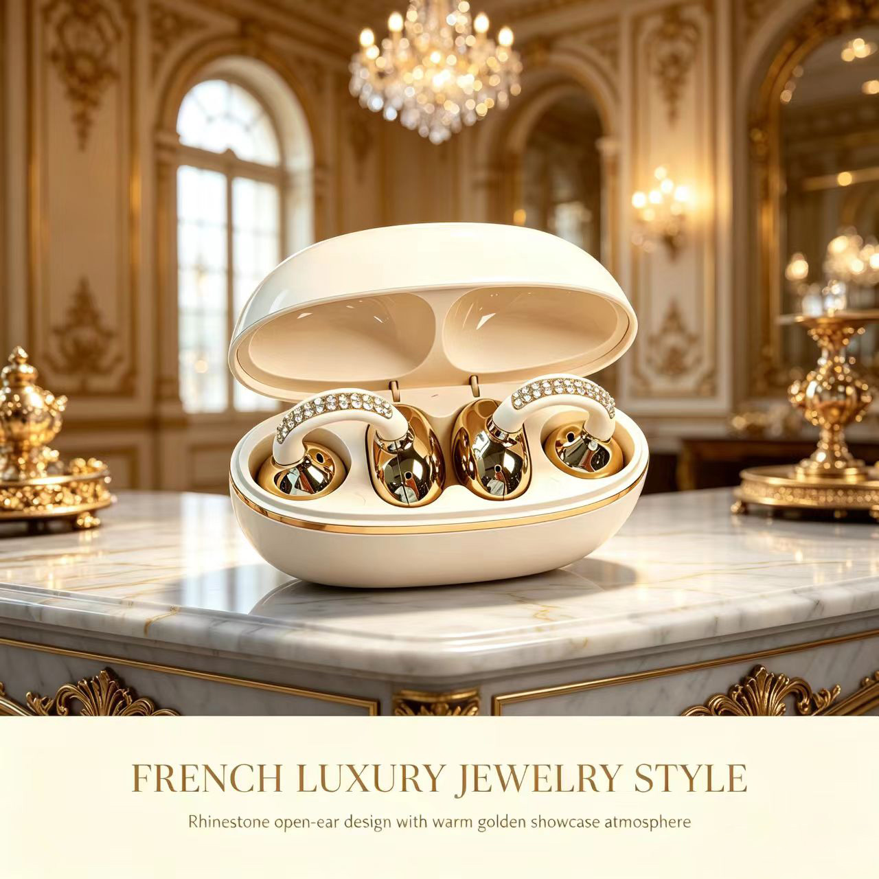 Luxe Rhinestone OWS Open Ear C - Open Ear Air Conduction Headphones recensie en prijs