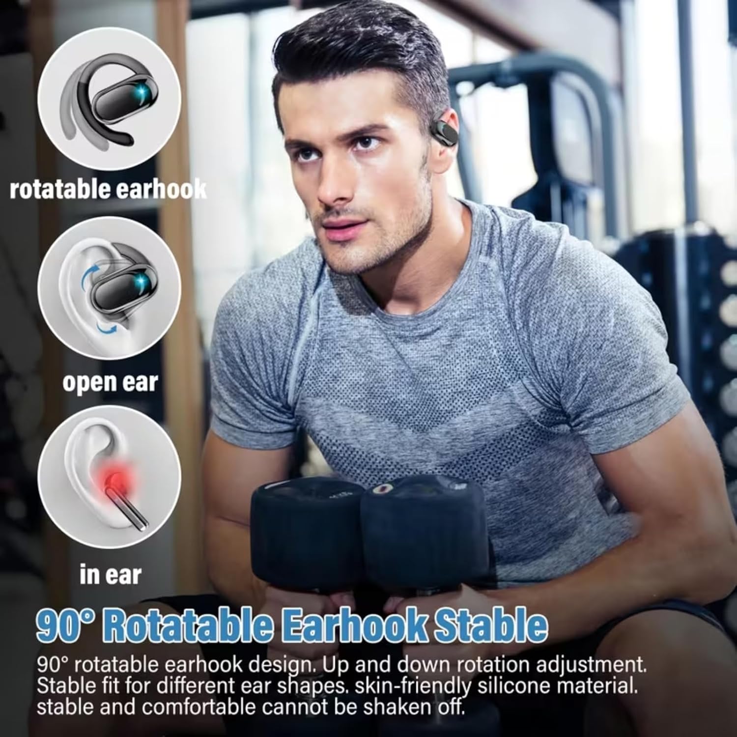 Open-ear hoofdtelefoons en dra - Bone Conduction Running Headphones recensie en prijs