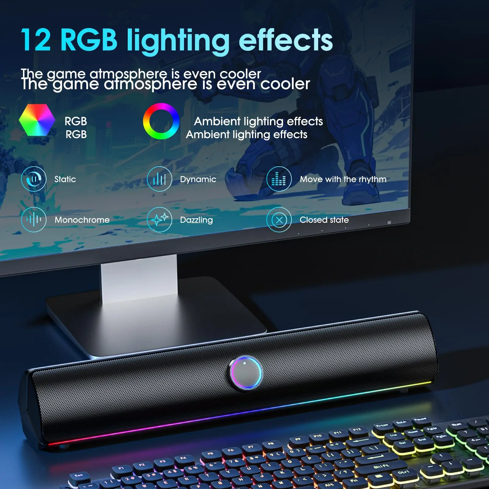 Gaming Soundbar, USB One-Cable - Rgb Computer Soundbar For Pc recensie en prijs
