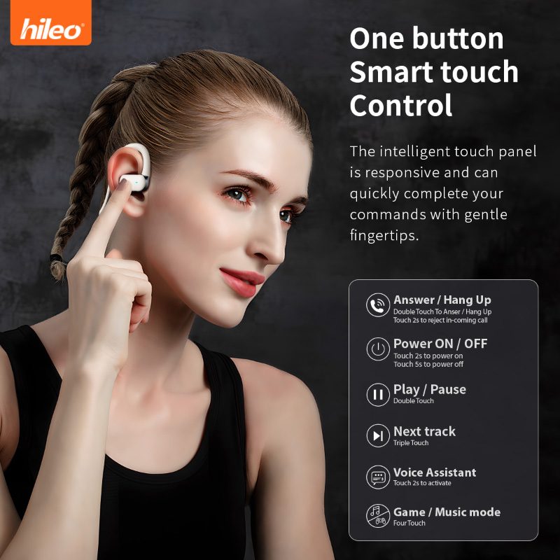 HiLeo Hi77 5.4 Open oorhanger  - Open Ear Air Conduction Headphones recensie en prijs