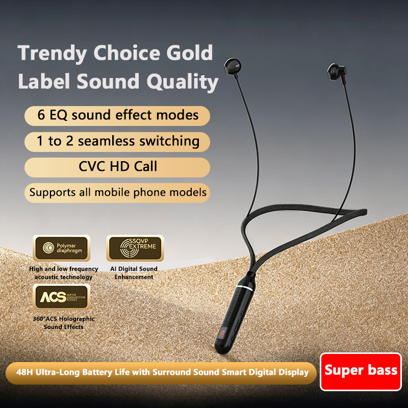    Draadloze Bluetooth-oortel - Magnetic Neckband Sports Earphones recensie en prijs