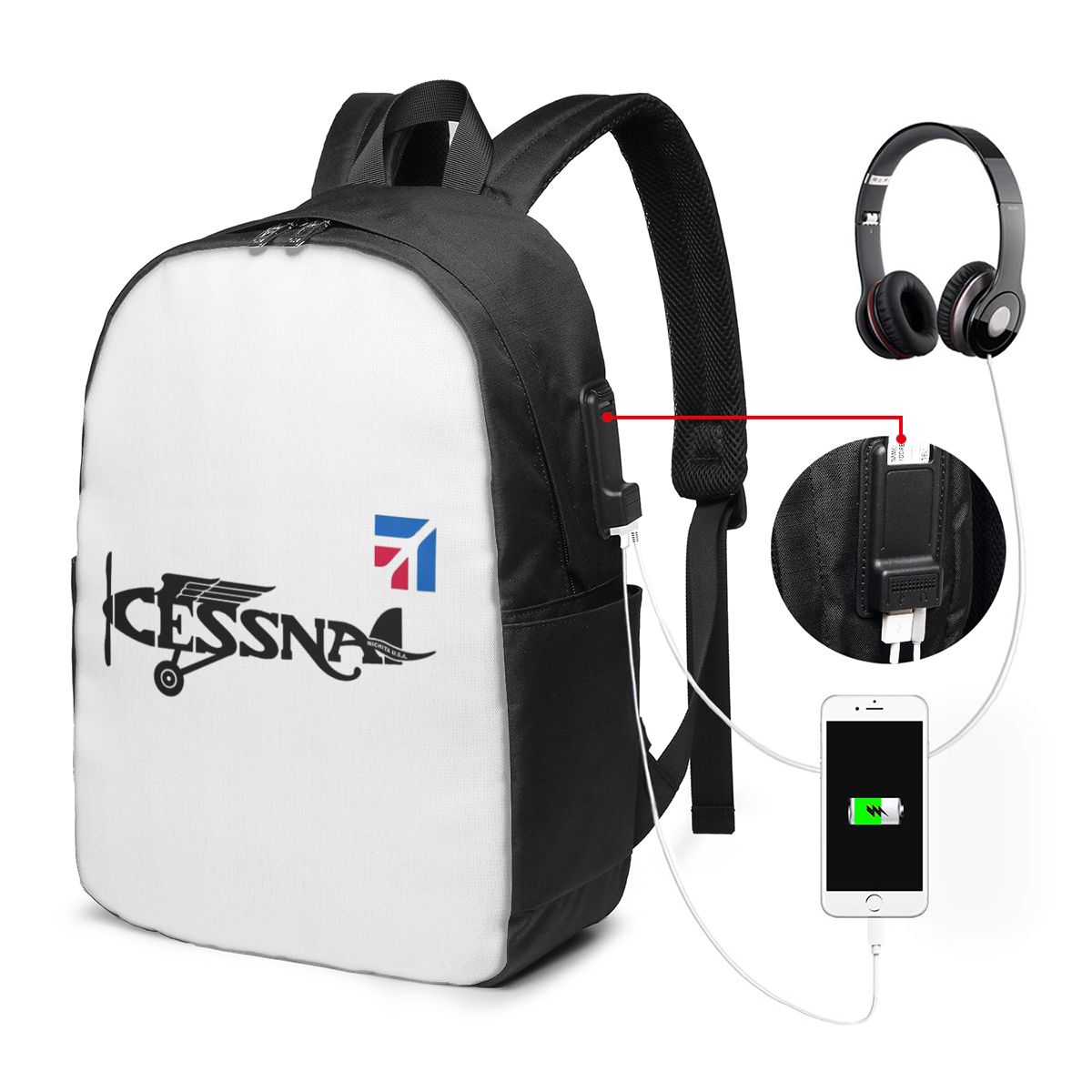Cessna Logo Rugzak Reisnoteboo - Laptops recensie en prijs