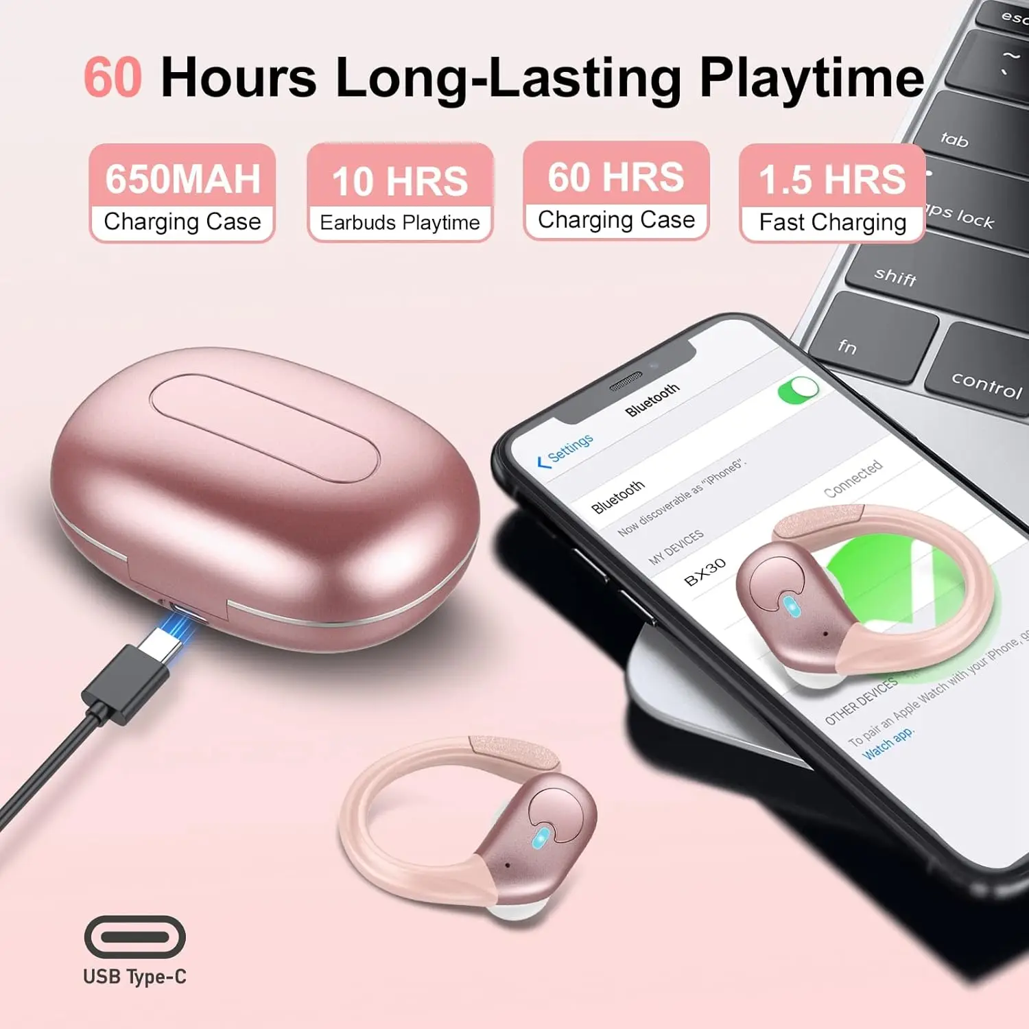 BX30 Bluetooth 6.0 Oordopjes I - Type C Wired Earphones With Mic recensie en prijs