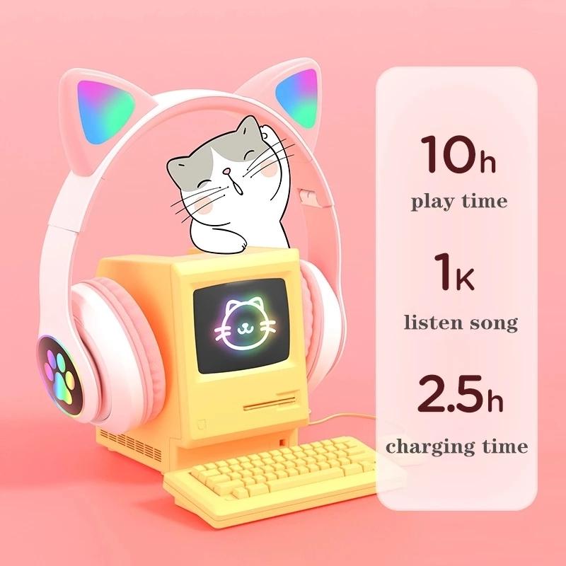 Schattige kattenoren hoofdtele - Cat Ear Bluetooth Headset Led recensie en prijs