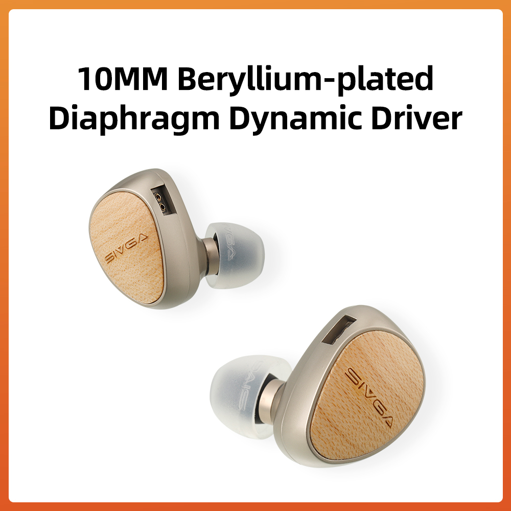 SIVGA Que 10 mm beryllium verg - Planar Magnetic Iem Earphones recensie en prijs