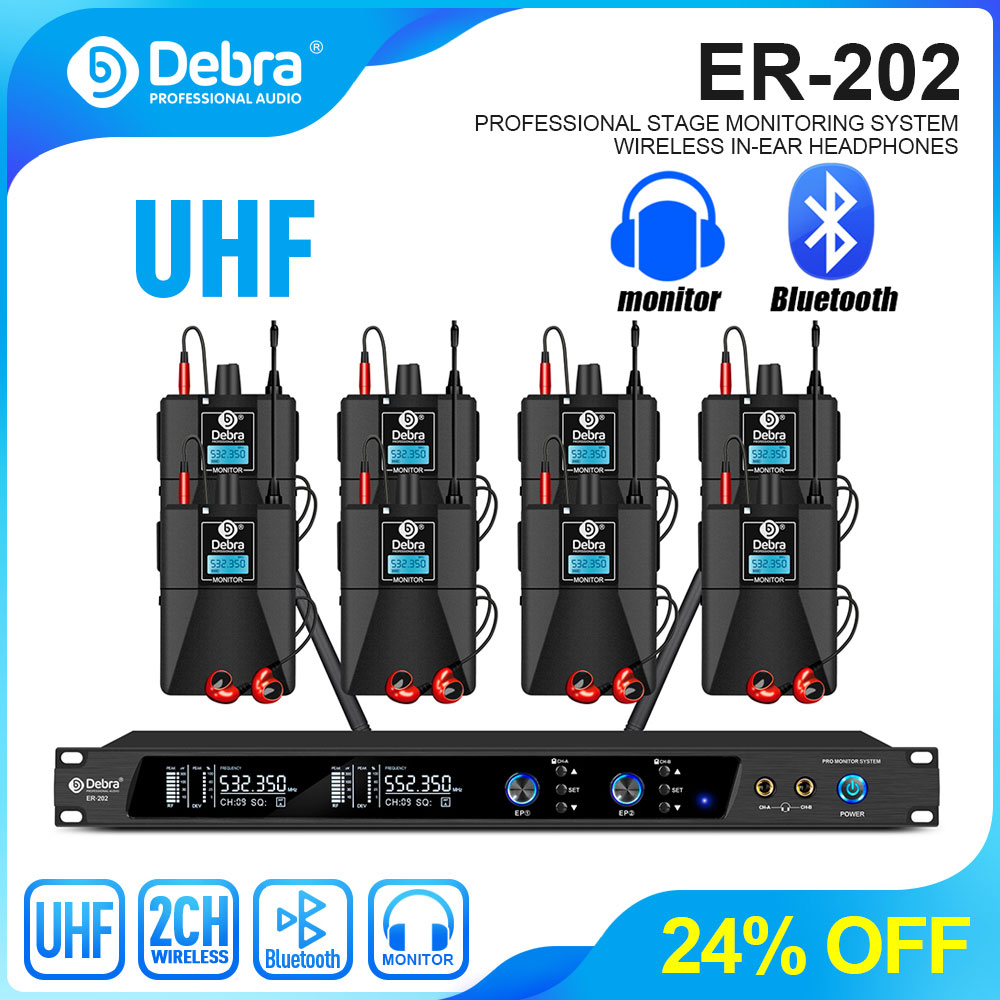 Debra UHF IEM ER-202 Draadloos - In Ear Monitors For Singers recensie en prijs