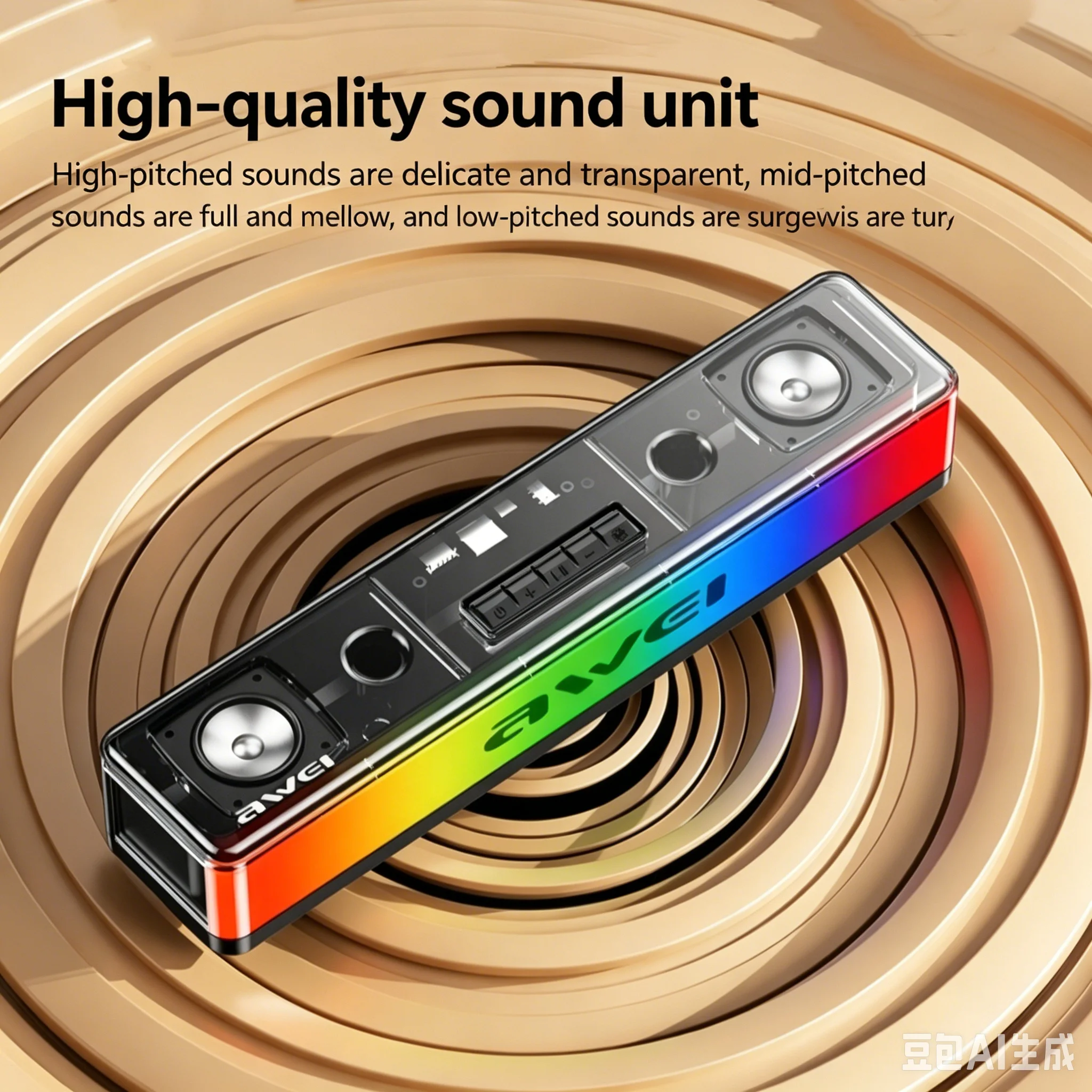 RGB Bluetooth-luidsprekers Sou - Rgb Computer Soundbar For Pc recensie en prijs