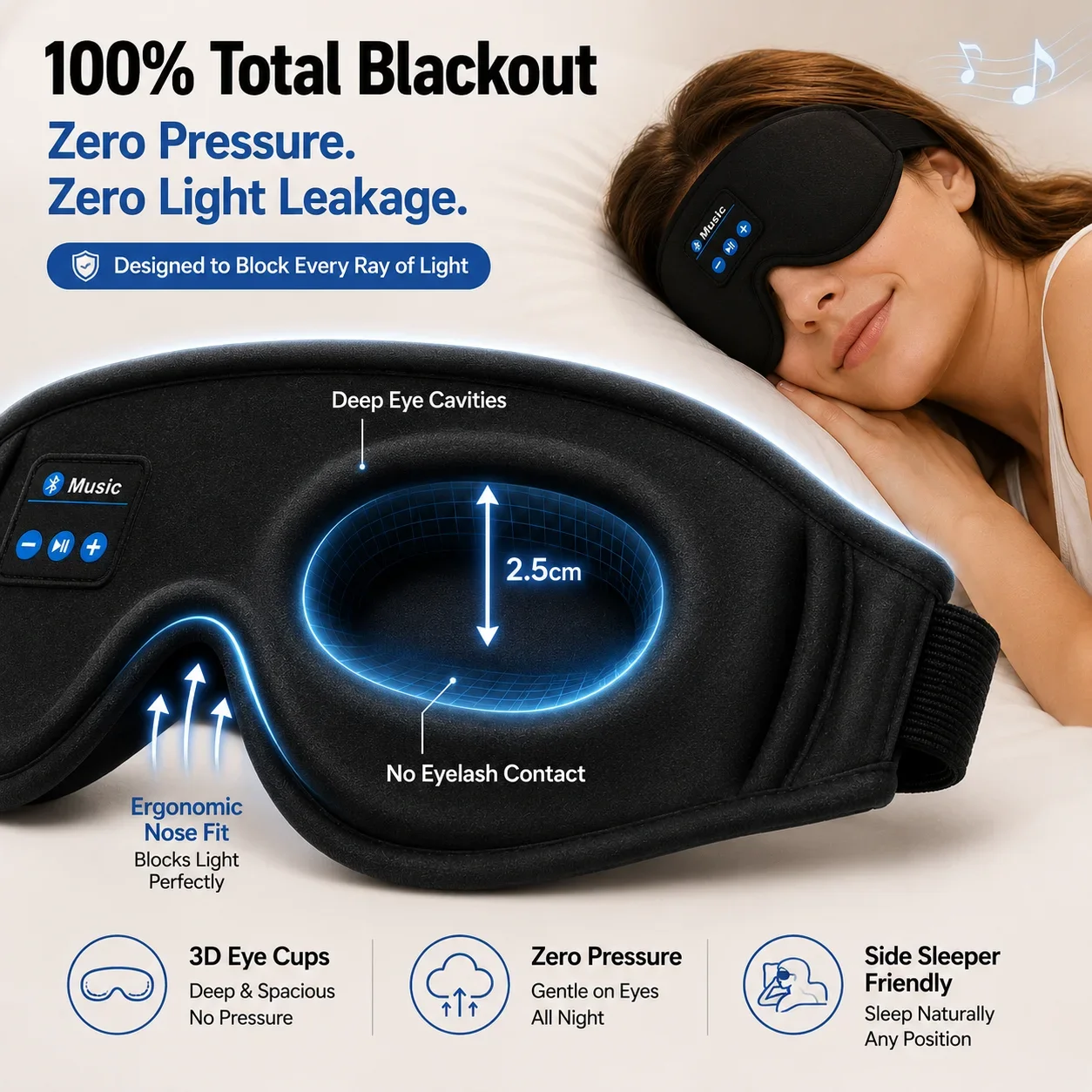 Draadloze slaaphoofdtelefoon o - Sleep Mask Headphones Bluetooth recensie en prijs