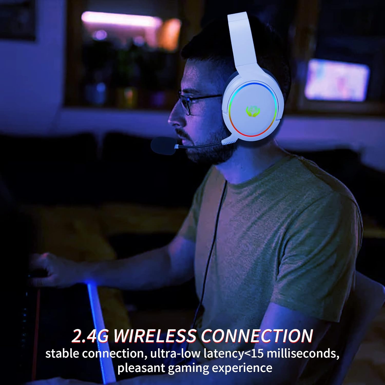 HUO JI 2.4G/Bluetooth draadloz - Gaming Headset With Mic Rgb recensie en prijs