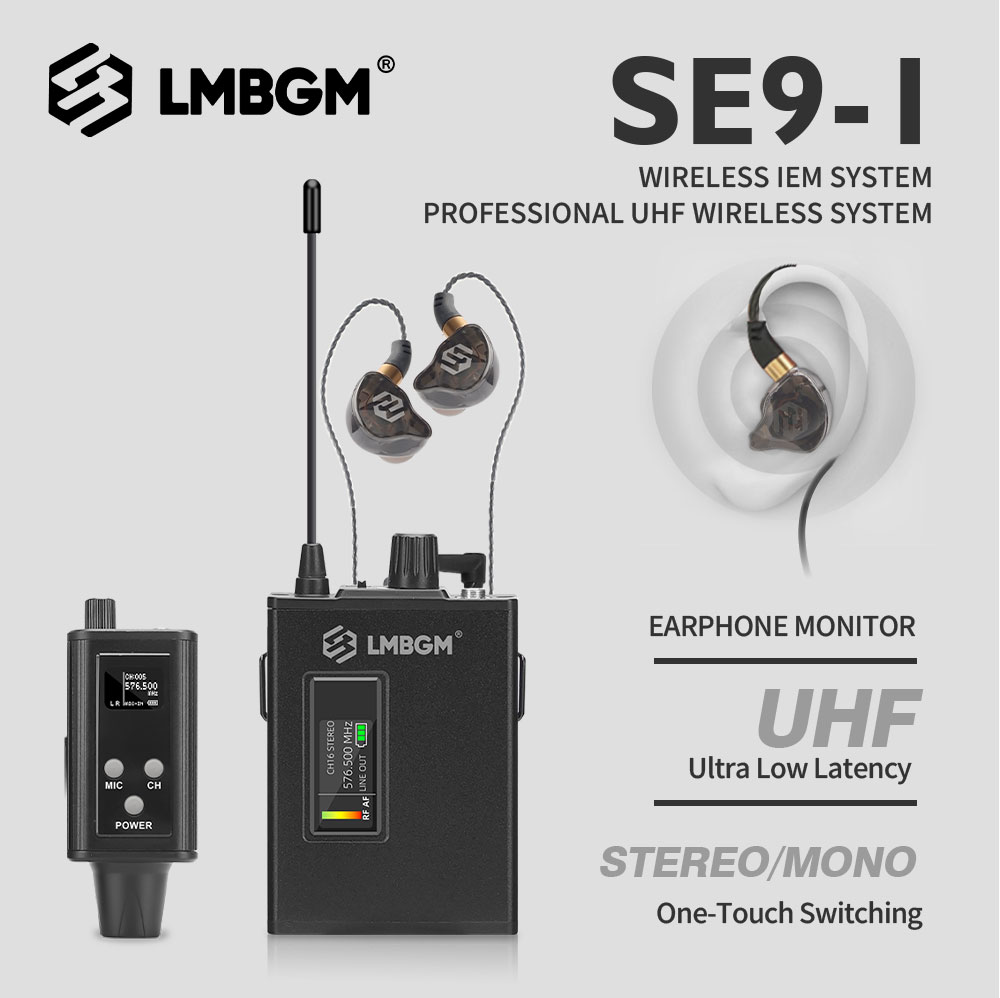 LMBGM SE9 UHF Draadloos In-Ear - In Ear Monitors For Singers recensie en prijs