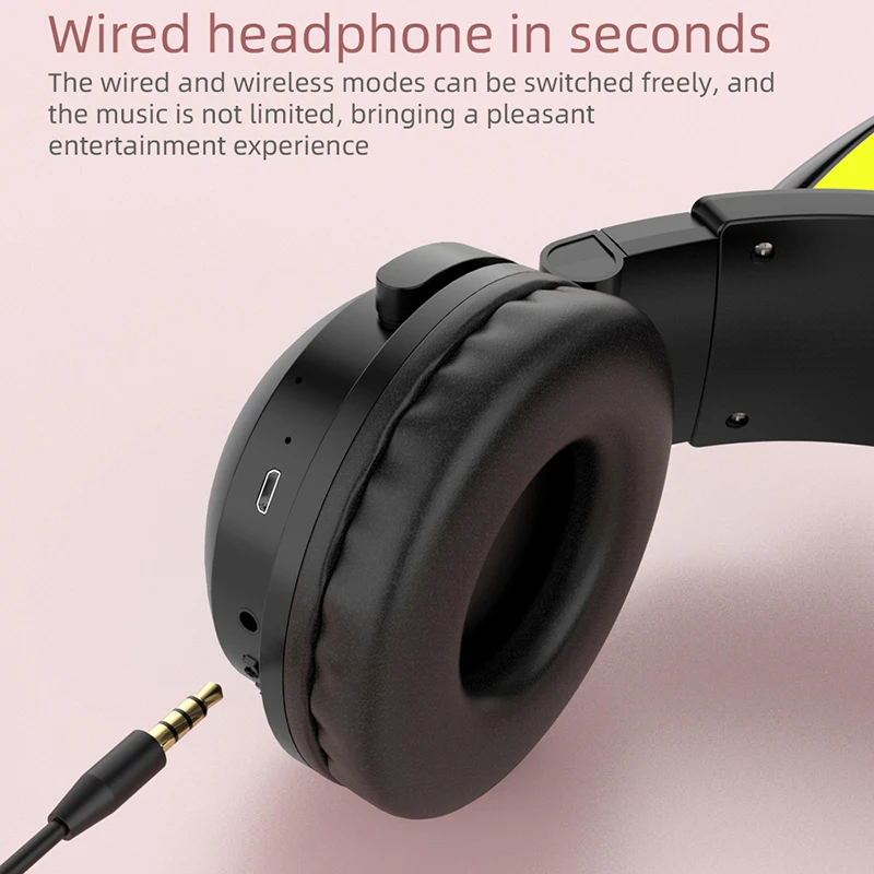 ZW068 Bluetooth-hoofdtelefoon  - Cat Ear Bluetooth Headset Led recensie en prijs