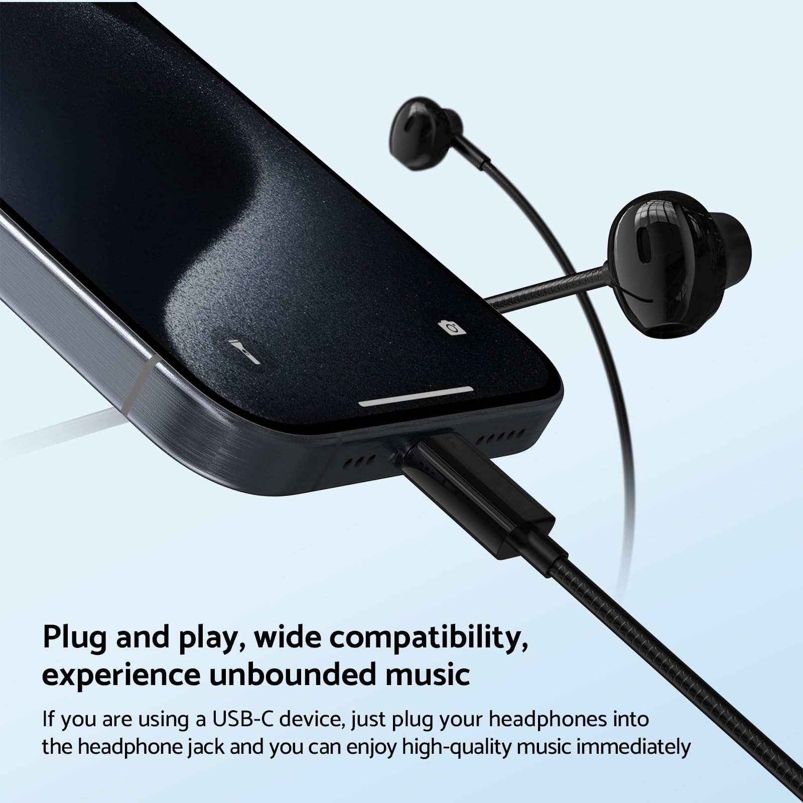 In-ear bedrade hoofdtelefoon H - Type C Wired Earphones With Mic recensie en prijs