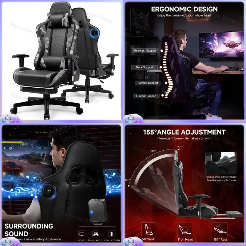 Ergonomische gamingstoel met B - Speakers recensie en prijs