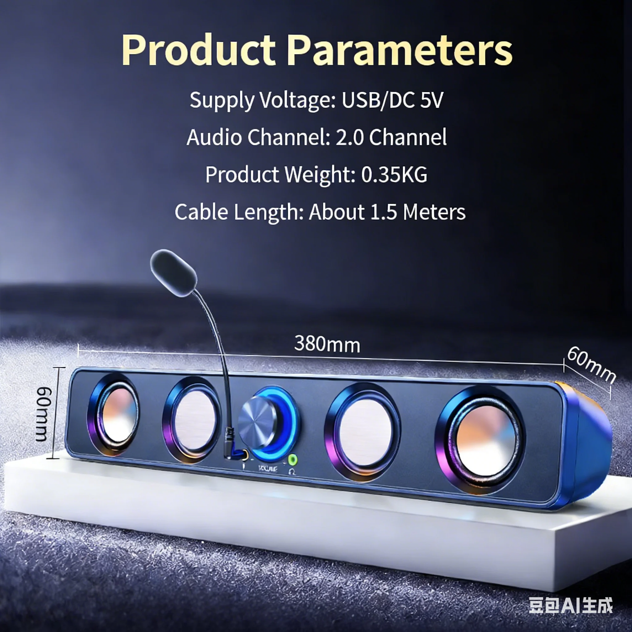 Home Theatersysteem Soundbar R - Rgb Computer Soundbar For Pc recensie en prijs