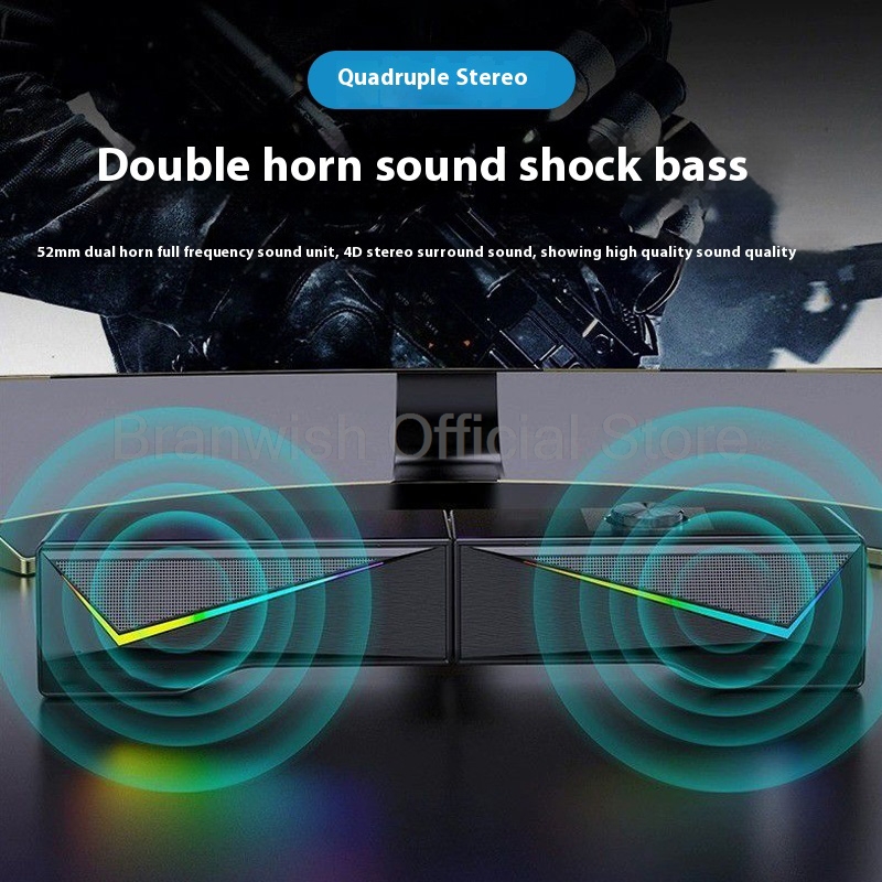 RGB Gaming Soundbar met afneem - Rgb Computer Soundbar For Pc recensie en prijs