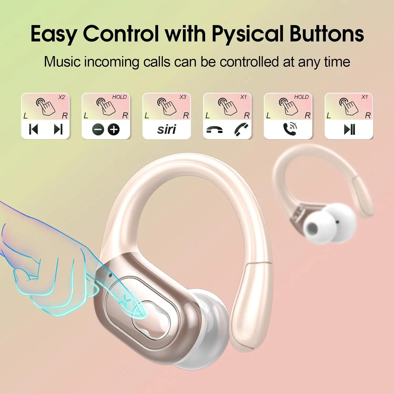 GDLYL HD65 Sport draadloze oor - Type C Wired Earphones With Mic recensie en prijs