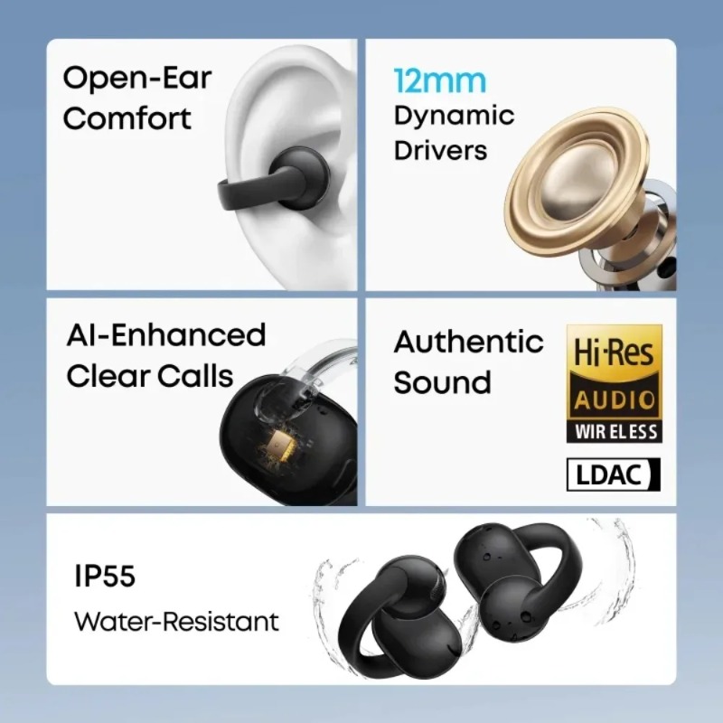 Soundcore C50i Oordopjes met o - Open Ear Air Conduction Headphones recensie en prijs
