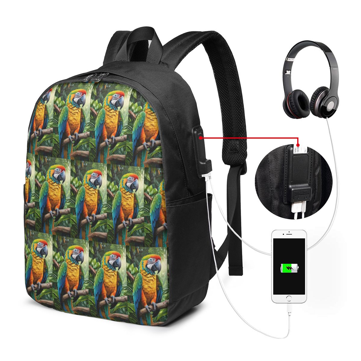 Leuke Macaw Parrots Rugzak Rei - Laptops recensie en prijs