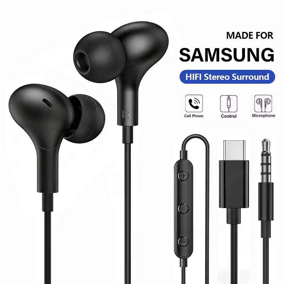 USB-C Hoofdtelefoon voor Samsu - Type C Wired Earphones With Mic recensie en prijs